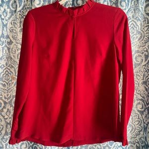 Banana republic blouse, red, small.